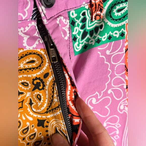 Sun + Stone Multicolor Patchwork Pants - Picture 5 of 10